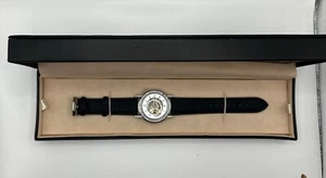 Akribos XXIV Automatic Silver & Crystal Skeleton Womens Watch New Battery - Picture 1 of 6