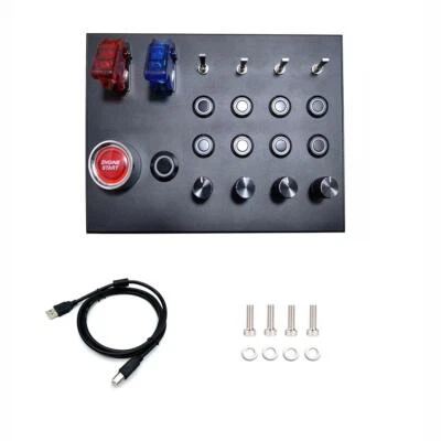 :Simulation Instrument Center Control Box Hub USB Euro Button Truck Box - Bild 1 von 4