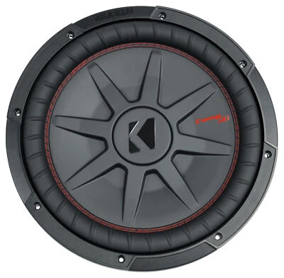 Subwoofer DVC 4-ohm Car Sub COMPRT12 KICKER 48CWRT124 CompRT 1000w poco profundo 12" Foto 1 de 4