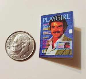 Miniatur Puppenhaus Barbie Maßstab 1:12 PlayGirl Play Girl Tom Selleck - Bild 1 von 7