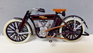 FRANKLIN MINT 1909 HARLEY-DAVIDSON 1:24 SCALE V-TWIN MOTORCYCLE - Picture 1 of 1