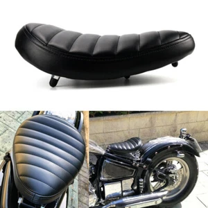 Motorcycle Driver Solo Seat Spring Saddle Black For Harley Sportster XL883 1200 - Picture 1 of 12