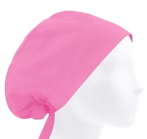 Scrub cap, scrub hat, surgery caps, surgical hats, solid pink or hat, nurse cap - Picture 1 of 3