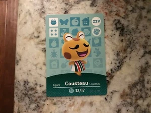 COUSTEAU 229 Animal Crossing Amiibo Authentic Nintendo Mint Card From Series 3 - Picture 1 of 1