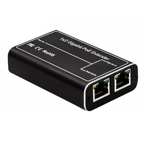 Gigabit POE Extender 1 to 2 802.3af/at DC44V-55V Plug and Play Easy to Operate - Afbeelding 1 van 17