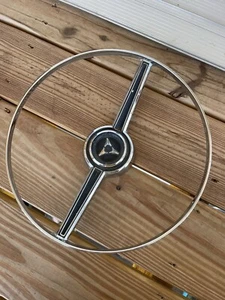 USED Dodge Coronet (1966) Steering Wheel Chrome Horn Ring Center 2643686 - Picture 1 of 11