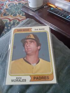Rich Morales SP San Diego Padres, 1974 Topps  #380 E X  See Scan!!!!!!!!