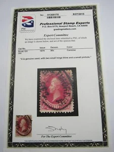 PSE Certified Stamp!1879 U.S. POSTAGE 90¢ Genuine Used Stamp STP-24-IB - Picture 1 of 6