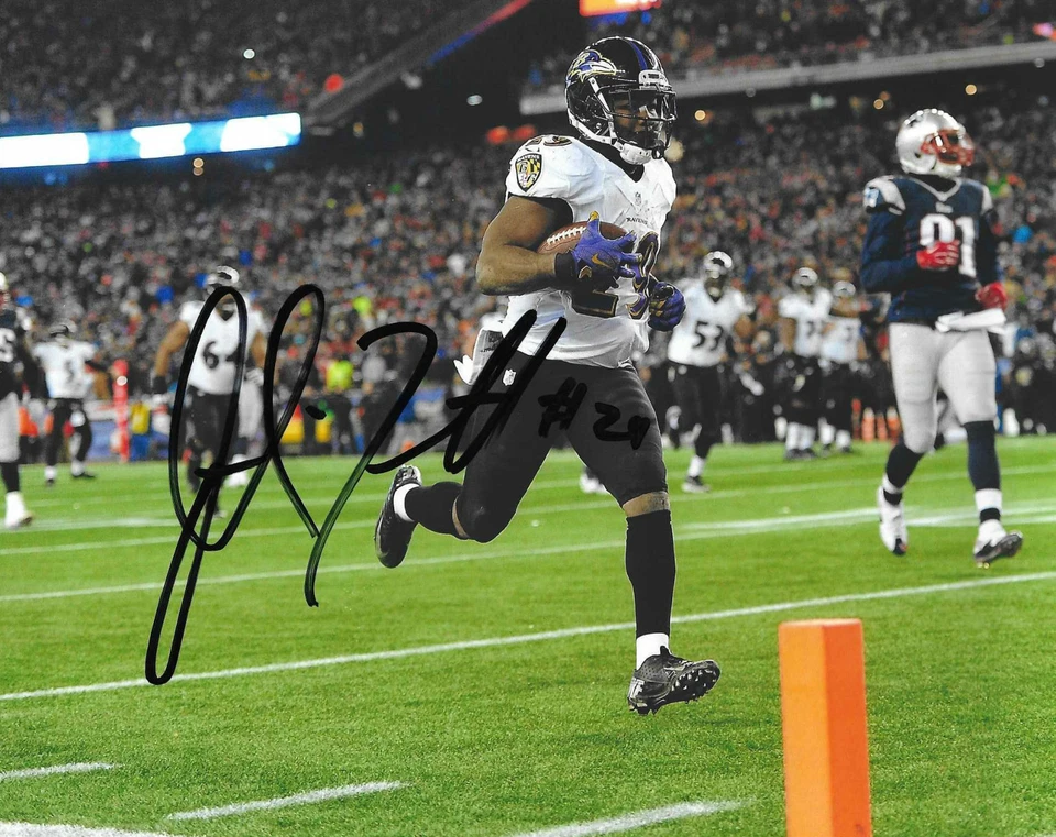 Baltimore Ravens #29 JUSTIN FORSETT Signed Autographed Football 8x10 Photo COA! - Image 1 of 1
