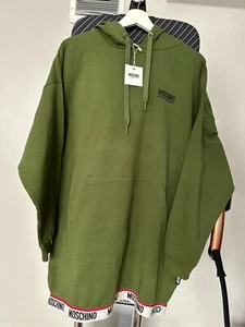 Moschino Hooded Jumper dress Green Size S UK 10 RRP £210 - Picture 1 of 8