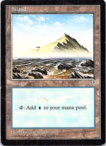 Island (A) Magic The Gathering Mirage Card Light Play - Picture 1 of 1