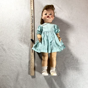 Vintage Ideal Ideal Doll Saucey Walker 24 Inch Brown Sleep Eyes 1950s Outfit - Picture 1 of 23