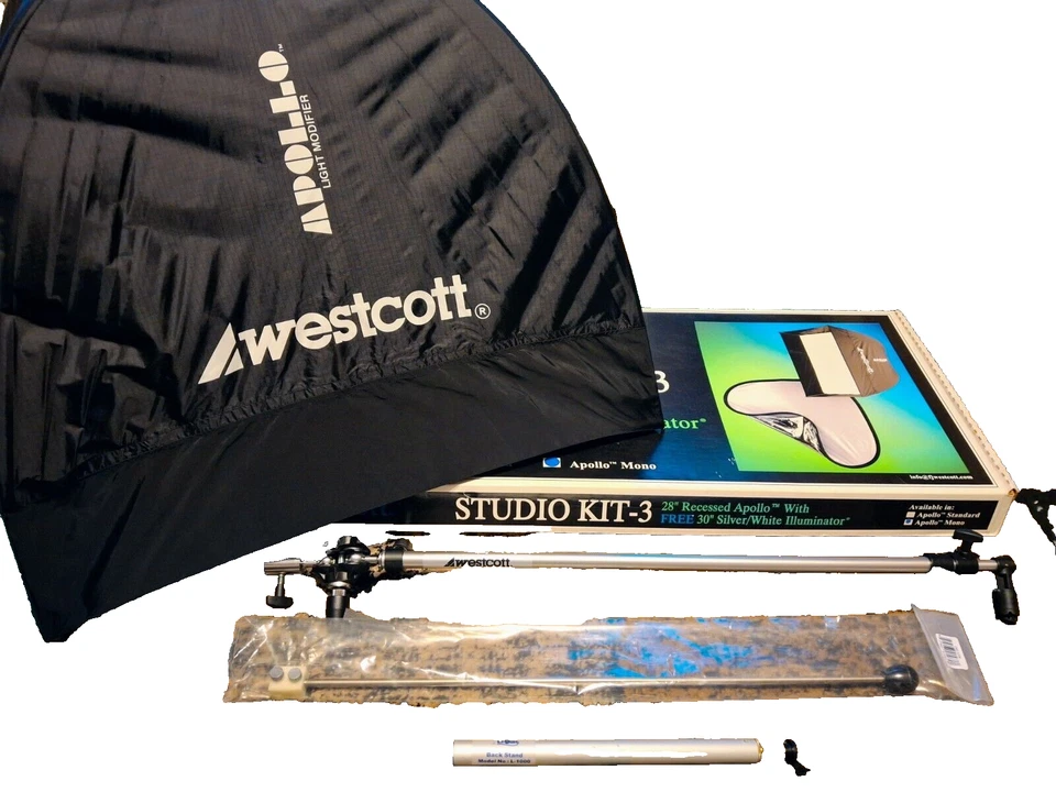 Softbox Kit Westcott Apollo 28-Inch - Includes Monopod, Arm & L-1000 Back Stand - Image 1 of 4