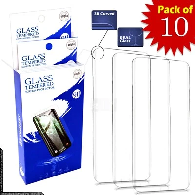 10pack Tempered Glass Screen Protector For Samsung S9/S20 to S24 Note 8/9/10/20 - Image 1 of 4
