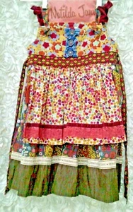 Matilda Jane CHARACTER COUNTS Firefly Knot Floral Apron Dress MJ Size 6 Rare - Picture 1 of 5