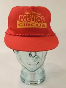 Cappello berretto baseball camionista snapback vintage circo Billy Martin's Big Top nuovo Cole - Foto 1 di 12