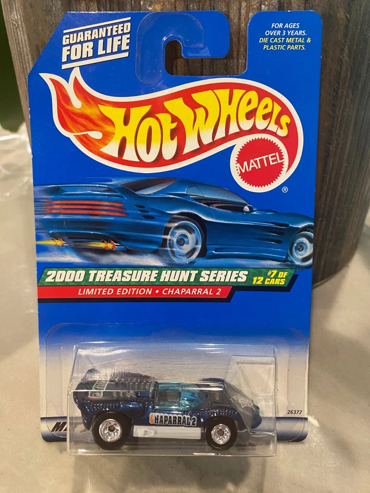 Hot Wheels 2000 Treasure Hunt Serie Chaparral 2 #7 Di 12Real Piloti W/Protegge - Immagine 1 di 1