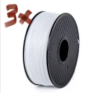 3 Spulen 3D Drucker Filament CooCheer 3D PLA (weiß) 1,75mm 1kg - Bild 1 von 5