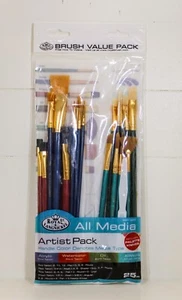 Royal & Langnickel Taklon Wood Handle Paint Brush value Artist pack 25 pc - Picture 1 of 2