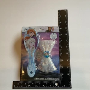 Disney Frozen II 2-Piece Hair Set with Brush and Silver Hair Bow - Picture 1 of 3
