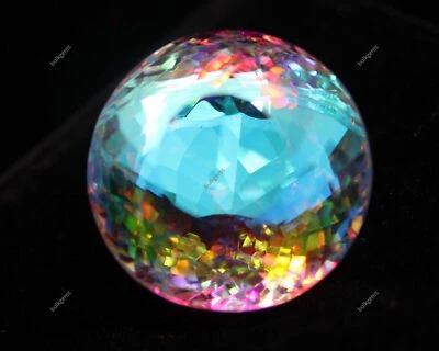 60 Ct Rainbow Mystic Topaz  A++ Certified Round & Oval Shape Gemstone - Image 1 of 4