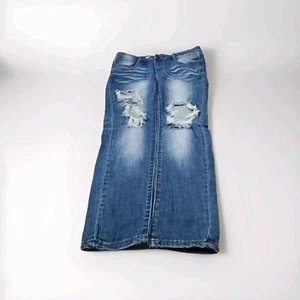 Vintage Y2K Womens Machine Jeans Ripped Straight Southpole Skater Jeans Sz 31 - Picture 1 of 5