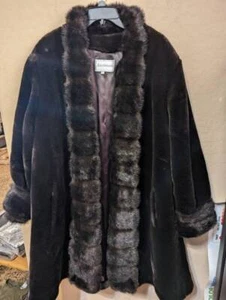 NEUWERTIG Jacobson's Kunstfellmantel Nerz Borte übergroß klein - Bild 1 von 10