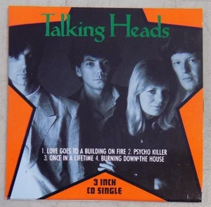 TALKING HEADS -3" CD- Love Goes To A Building On Fire/Psycho Killer/Once In A ++ - Picture 1 of 2