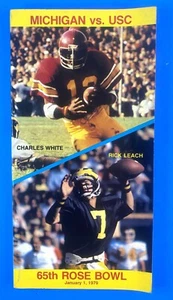 1979 Rose Bowl Game Media Guide USC Trojans - Michigan Wolverines Pac-10 Big-10 - Picture 1 of 3