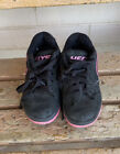 Heelys Size Youth 1 Black with Pink accents, lace up