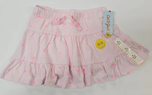 Cat & Jack Girls Pull On Skort Size SMALL 6-6X Light Pink W Hearts New - Picture 1 of 2