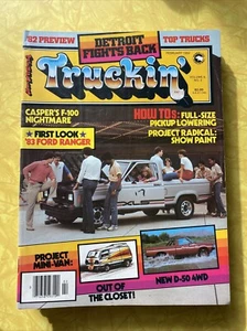 Vintage Truckin Magazine FEBRUARY 1982 Van Chevy Ford Toyota Truck Step Side - Picture 1 of 18