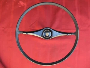 Jaguar MKII original Steering Wheel w/Center Horn Button Emblem - Picture 1 of 24