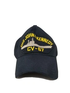USS John Kennedy CV-67 Aircraft Carrier Embroidered Adjustable Snapback Hat - Picture 1 of 7