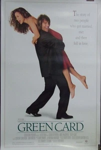 Green Card Original 1990 Double Sided 27"x40" Movie Poster "Gerard Depardieu"  - Picture 1 of 1