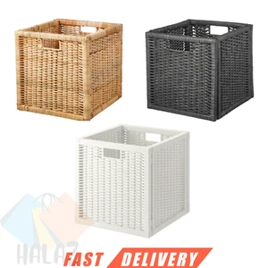 IKEA BRANÄS Korb 32x34x32cm Rattan Aufbewahrung Organizer Box alle Farben verfügbar - Bild 1 von 4