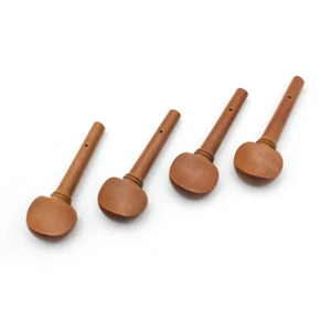 4pcs 4/4 Size Violin Fiddle Tuning Peg Set Jujube Wood Wooden Replacement G2J5 - Picture 1 of 7