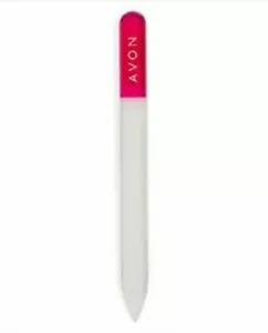 Avon Acrylic Nail File in Case Pink White Stocking Filler  - Picture 1 of 2