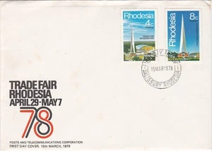 1978 Rhodesia FDC cover Trade Fair Rhodesia - Picture 1 of 2