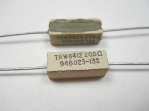 200 ohm 2 Watt Wire Wound Power Resistor (NOS, New Old Stock)(QTY 10 ea)D58 - Picture 1 of 3
