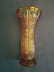 Vintage Amber Vase made In Italy - Picture 1 of 6