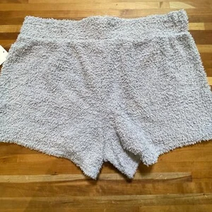Steve Madden Damen Chenille Schlafshorts flieder grau XL  - Bild 1 von 4