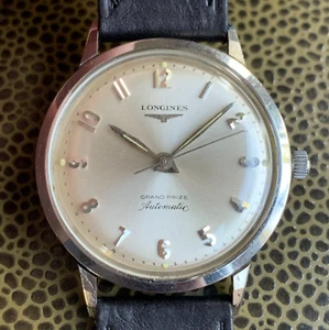 Vintage 60's Longines Grand Prize Automatic Stainless Steel Wristwatch - Picture 1 of 11