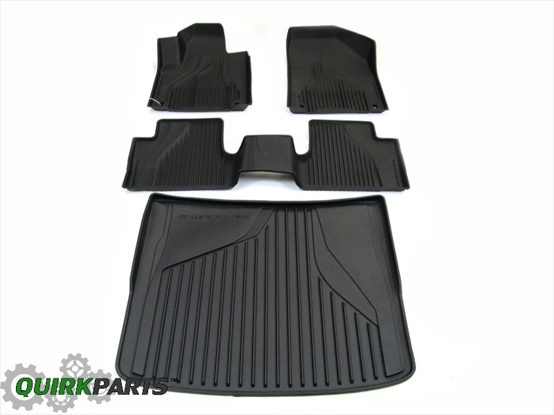 Jeep Cherokee 2014-2018 alfombrillas de aguanieve delanteras y traseras para todo clima con bandeja de carga Foto 1 de 4