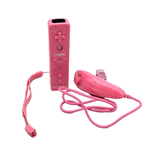 Telecomando 2 in 1 Wii Motion Plus Remote e Nunchuk rosa usato - Compatibili - Foto 1 di 1
