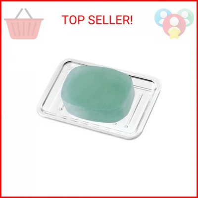 iDesign Royal Plastic Rectangular Soap Saver, Bar Holder Tray for Bathroom Count - Image 1 of 2