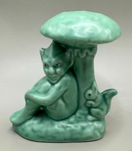 Rare SylvaC Green 'Lucky Pixie' Figurine (#1420) - Picture 1 of 10