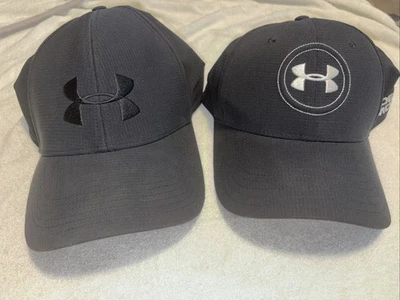 Lot Of 2 Under Armour Fitted Hats Size Large Black - Image 1 of 4