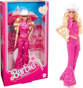 Barbie The Movie Collectible Doll, Margot Robbie As Barbie Pink Western Cowgirl - Picture 1 of 6