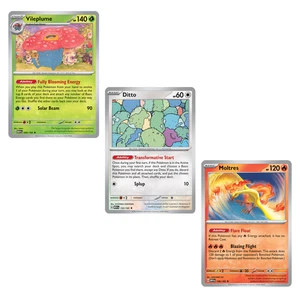 Moltres Ditto Vileplume - 3 Pack NON HOLO Promo Set - Pokemon 151 - Bild 1 von 2